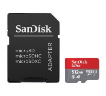 Sandisk Ultra Android microSDXC 512GB 150MB/s A1 Cl.10 UHS-I Atmiņas Karte + Adapteris | SDSQUAC-512G-GN6MA | 619659200572 | PAMSADSDG0359