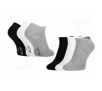 Work socks; Size: 43-46; white,black,grey; thin,short; 3pcs. | LAHTI-L3090943 | L3090943
