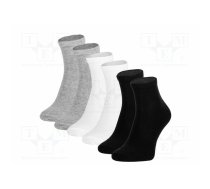 Work socks; Size: 43-46; white,black,grey; thin; 3pcs. | LAHTI-L3091043 | L3091043