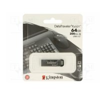 Pendrive; USB 3.2 Gen 1; 64GB; R: 200MB/s; W: 60MB/s; silver; USB A | DTKN/64GB | DTKN/64GB