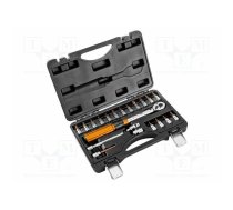 Wrench: torque; 240mm; 5÷25Nm; Holder: square; 1/4" | NEO-08-821 | 08-821