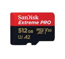 SanDisk Extreme Pro Atmiņas Karte microSDXC 512GB | SDSQXCD-512G-GN6MA | 619659188566
