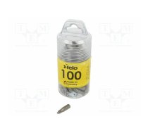 Screwdriver bit; Pozidriv®; PZ2; 1/4"; Overall len: 25mm; 100pcs. | FL02102017 | 021 020 17