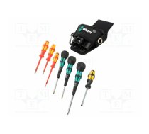 Screwdriver: universal-set; Phillips,slot; belt pouch; 8pcs. | WERA.05136033001 | 05136033001
