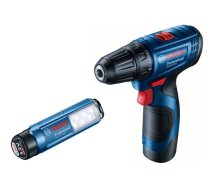 BOSCH. GSR 120-LI 2x2,0Ah 30/14Nm SCREWDRIVER +GLI 12V-300 LAMP CASE | 06019G8004 | 3165140955720 | WLONONWCREED4