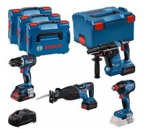 BOSCH. 18V COMBO KIT (GSR 18V-90C +GDX 18V-210C +GBH 18V-24C +GSA 18V-28) 1xPC4.0Ah 2xPC5.5Ah ... | 0615990N37 | 4059952687438 | WLONONWCREIE7