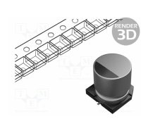 Capacitor: electrolytic; SMD; 10uF; 100VDC; Ø8x10.2mm; ±20%; 5000h | EEEHD2A100P | EEEHD2A100P