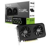 Graphic card GeForce RTX 5050 DUAL 8GB OC GDDR6 128BIT 3DP/HDMI | DUAL-RTX5050-O8G | 4711636178518 | KGASUN505378000