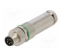 Connector: M8; male; PIN: 5; 3A; 30V; IP65,IP67; straight; for cable | SM8-CVC-B5M-1B10 | PASH-M8B-05P-MM-SL7001-00A(H)