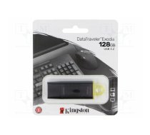Pendrive; USB 3.2 Gen 1; 128GB; DataTraveler Exodia; black; USB A | DTX/128GB | DTX/128GB