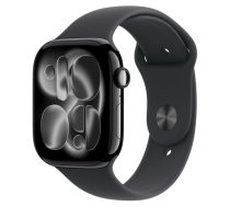 Watch Series 11 GPS 42mm Jet Black Aluminium Case with Black Sport Band - S/M | MEQT4MP/A | 195950631357 | ATAPPZAB11MEQT4