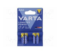 Battery: alkaline; AAA,R3; 1.5V; non-rechargeable; 4pcs. | BAT-LR3X4BL-LLPV | 4903121414