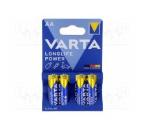 Battery: alkaline; AA; 1.5V; non-rechargeable; 4pcs; HIGH ENERGY | BAT-LR6X4BL-LLPV | 4906121414