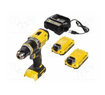 Drill/driver; battery; drilling,percussion drilling; 80Nm; 18VDC | STL-SFMCD721D2K-QW | SFMCD721D2K-QW