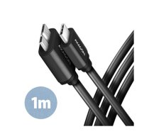 AXAGON | Data and power suply cable, 1 m | BUMM3-CM10AB | USB Type C to USB Type Micro-B | BUMM3-CM10AB | 8595247905932