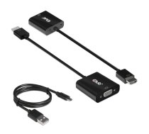 I/O ADAPTER HDMI TO VGA/AUDIO M/F CAC-1302 CLUB3D | CAC-1302 | 8719214471668