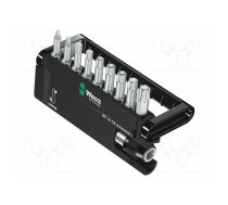 Tools set: screwdriver bits; plastic cassette; Torx®; 25mm | WERA.05056164001 | 05056164001