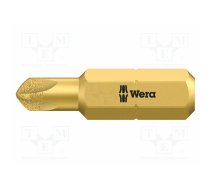Screwdriver bit; Torq-Set®; TS6; 1/4"; Overall len: 25mm | WERA.05066640001 | 05066640001