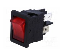ROCKER; DPST; Pos: 2; ON-OFF; 10A/250VAC; red; 8500; 230V; Body: black | AE-H8553VBNAF | H8553VBBR3