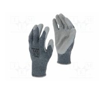 Protective gloves; Size: 10; grey; cotton,latex,polyester; tag | LAHTI-L210310K | L210310K