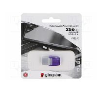 Pendrive; USB 3.2 Gen 1; 256GB; R: 200MB/s; violet; USB A,USB C | DTDUO3CG3/256GB | DTDUO3CG3/256GB