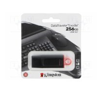 Pendrive; USB 3.2 Gen 1; 256GB; DataTraveler Exodia; black; USB A | DTX/256GB | DTX/256GB
