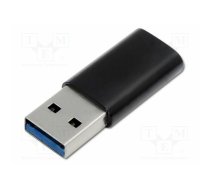 Adapter; USB 3.0; USB A plug,USB C socket | QOLTEC-50583 | 50583