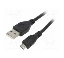 Cable; Cablexpert; USB 2.0; USB A plug,USB B micro plug; 0.3m | CCP-MUSB2-AMBM-0.3 | CCP-MUSB2-AMBM-0.3M