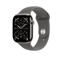 Apple Watch Series 11 GPS + Cellular 46mm Natural Titanium Case with Stone Grey Sport Band - M/L | MFCX4ZR/A | 0195950629507 | WLONONWCROSXH