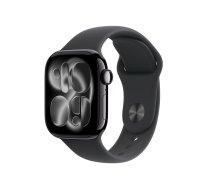 Apple Watch Series 11 GPS 42mm Jet Black Aluminium Case with Black Sport Band - S/M | MEQT4ZR/A | 0195950631388