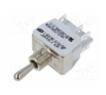 Switch: toggle; Pos: 3; DP3T; (ON)-OFF-(ON); 10A/250VAC; 5A/24VDC | 647H/2 | 647H/2