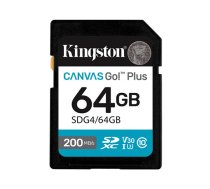 Kingston Canvas Go Plus Gen4 Atmiņas karte 64GB | SDG4/64GB | 740617347678