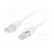 Patch cord; U/UTP; Cat 6; RJ45 plug,both sides; stranded; Cu; LSZH | PCU6-10CU-0025-W | PCU6-10CU-0025-W