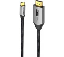 Vention USB-C to HDMI cable 4K@60Hz braided 2m GREY | CRBBH | 6922794765160 | KBAVN1HDM0010