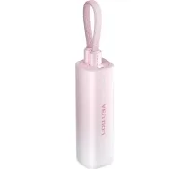Powerbank 5000mAh Vention FHWR0 20W + USB-C to lightning cable (pink) | FHWR0 | 6922794716094 | LADVN1POW0004