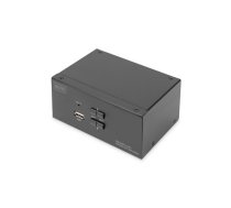 Digitus | KVM Switch, 2-Port, Dual Display, 4K, DisplayPort | DS-12862 | DS-12862 | 4016032478133