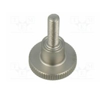 Knob; Ø: 12mm; Ext.thread: M3; 10mm; H: 7.5mm; knurled | DIN464-M3-10-A4 | DIN 464-M3-10-A4