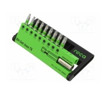 Tools set: screwdriver bits; Torx®; T10,T15,T20,T25,T30; 1/4" | RECA-0702-930-061 | 0702 930 061