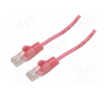 Patch cord; U/UTP; Cat 5e; RJ45 plug,both sides; stranded; CCA; 1m | U/UTP5-CCA-010PK | 95217