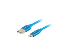 Lanberg CA-USBO-22CU-0010-BL USB cable 1 m USB 2.0 USB C USB A Blue | CA-USBO-22CU-0010-BL | 5901969418194 | KBALAEUSB0074