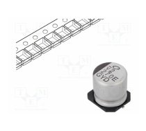 Capacitor: hybrid; H: 10mm; 270uF; 25VDC; 1.8A; SMD; ESR: 20mΩ; ±20% | GYD1E271MCQ1GS | GYD1E271MCQADNGS