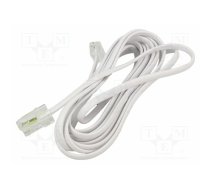 Cable: telephone; RJ11 plug,RJ45 plug; 3m; white | GOOBAY-93061 | 93061