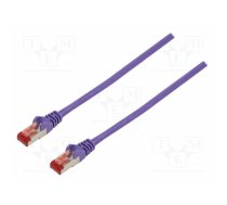 Patch cord; S/FTP; Cat 6; RJ45 plug,both sides; stranded; CCA; 1m | S/FTP6-CCA-010VI | 95480