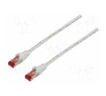 Patch cord; S/FTP; Cat 6; RJ45 plug,both sides; stranded; CCA; 1m | S/FTP6-CCA-010WH | 95481