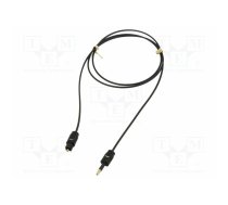Cable; Toslink 3,5mm Mini plug,Toslink plug; 1m | GOOBAY-51224 | 51224
