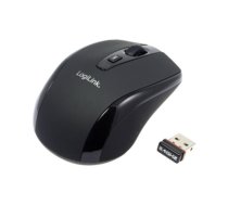 LogiLink Maus optisch Funk 2,4 GHz Mini - Maus - optisch - 3 Taste(n) - drahtlos - 2,4 GHz - kabelloser Empfänger (USB) - Schwarz (ID0031) | ID0031 | 4052792004151 | ID0031