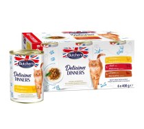 BUTCHER'S Delicious Dinners Meaty selection in jelly - wet cat food - 6 x 400g | DLKBHRKAM0010 | 5011792009213 | DLKBHRKAM0010