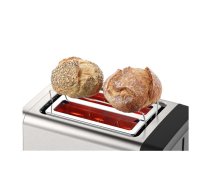 Bosch | DesignLine Toaster | TAT4P420 | Power 970 W | Number of slots 2 | Housing material Stainless Steel | Stainless steel/Black | TAT4P420 | 4242005188659