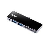 Aten UH3238 USB-C Travel Dock with Power Pass-Through | Aten | USB-C Travel Dock with Power Pass-Through | UH3238-AT | Dock | UH3238-AT | 4710469340635