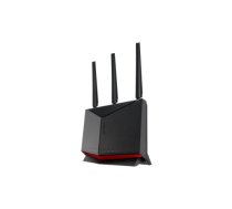 ASUS RT-BE86U bezvadu maršrutētājs 10 Gigabit Ethernet Divjoslu (2.4 GHz / 5 GHz) Melns | RT-BE86U | 4711387581452 | NET-WLRD-ASU-201